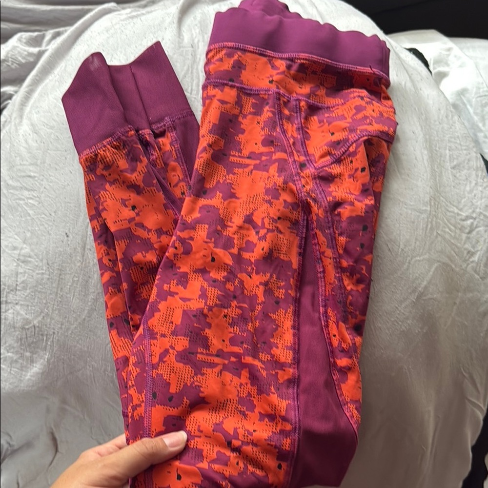 Athletica Orange and Purple Leggings Performance Bottoms